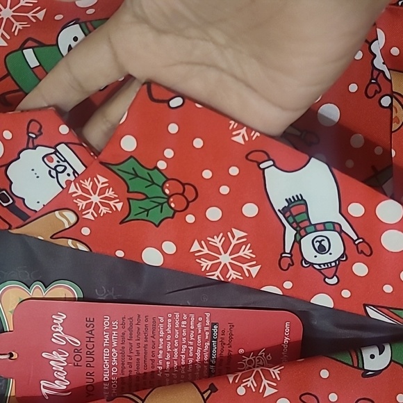 You Look Ugly Today Red Christmas Blazer Jacket W/Tie - Size Large NEW WITH TAGS - Picture 4 of 16